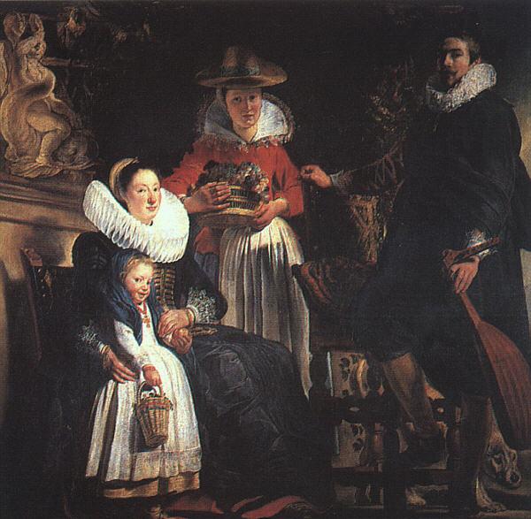 Jacob Jordaens The Painter's Family Sweden oil painting art